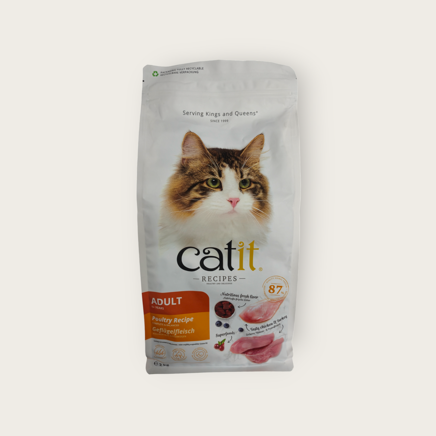 Catit Adult Poultry Recipe 2kg Dry Cat Food