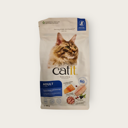 Catit Adult Poultry & Ocean Fish Recipe 400g Dry Cat Food