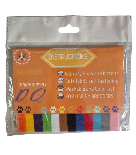 Puppy/Kitten Identification Velcro Collars