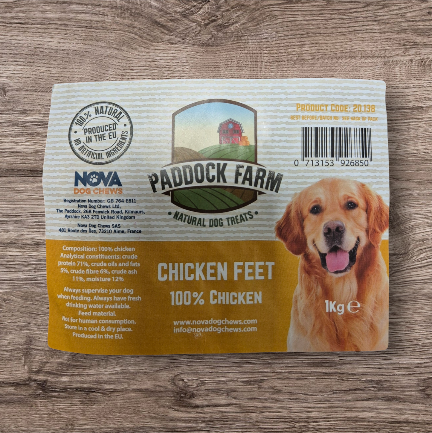 Paddock Farm Chicken Feet 1kg Bag