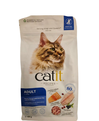 Catit Adult Poultry & Ocean Fish Recipe 400g Dry Cat Food