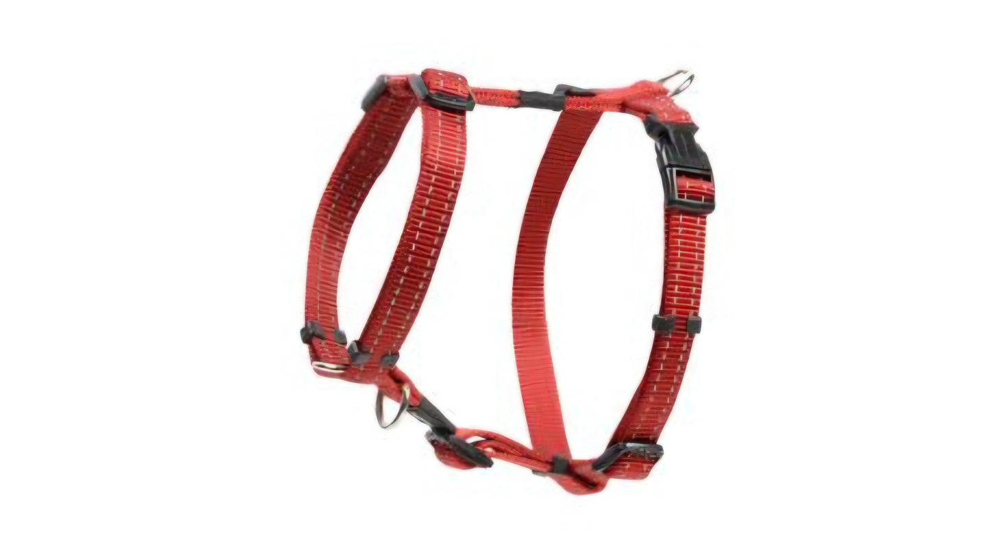 Rogz Classic Reflective Harness in Red Size M 32-52cm